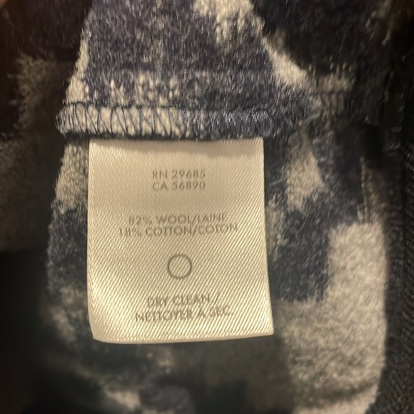 Mens women’s Pendleton hoody hoodie wool blue grey small western wear - Picture 5 of 6